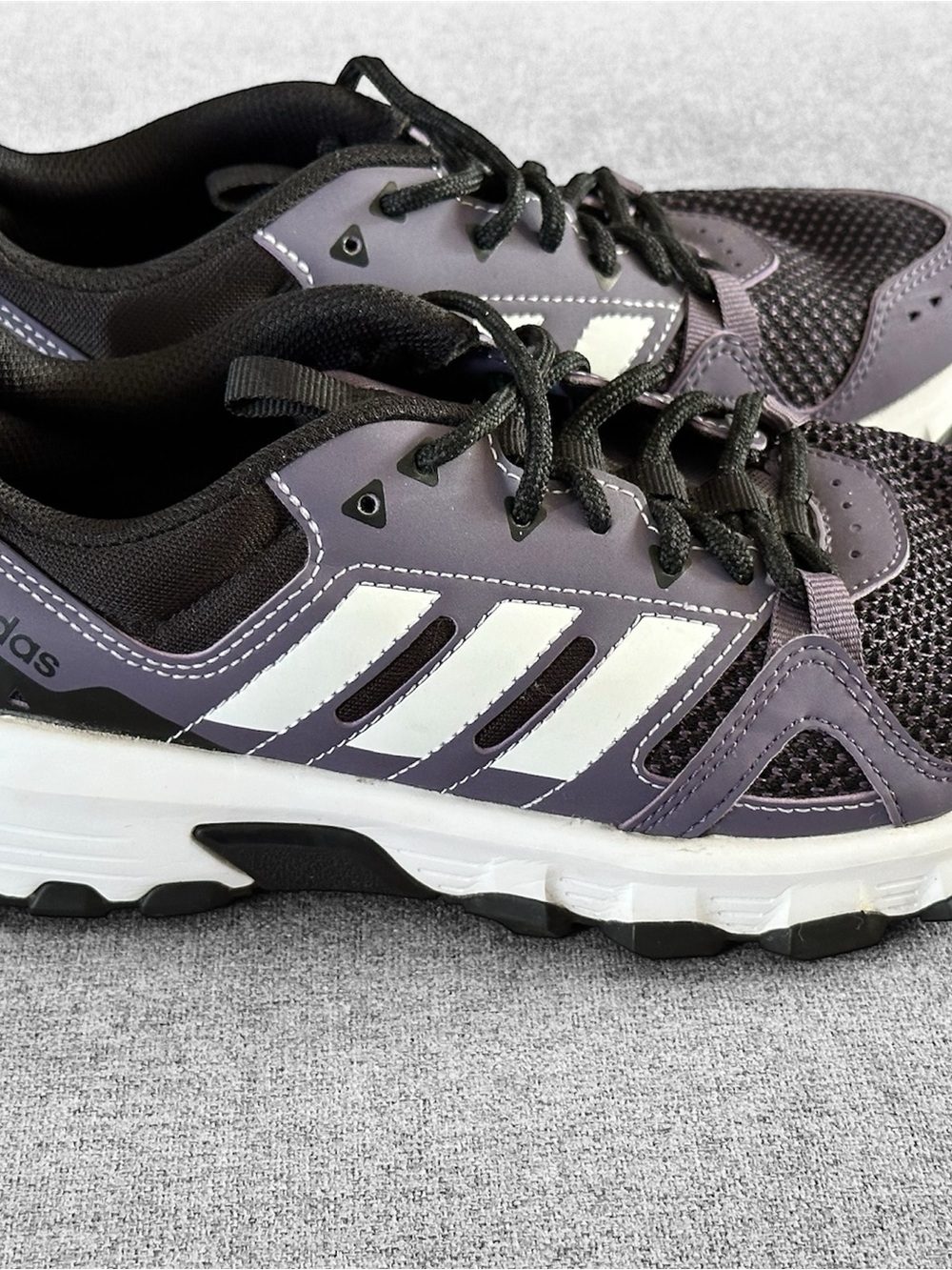 adidas Black and Purple Athletic Sneakers